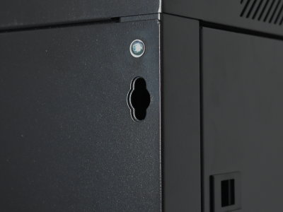 Шкаф 19" настенный 12U 600x600mm черный, дверь стекло, без вентилятора