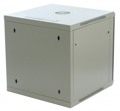 Шкаф телекоммуникационный 19 дюймов 12U 600x600мм настенный серый