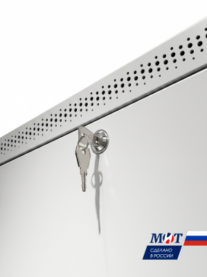 Шкаф телекоммуникационный напольный ШТН 19" МИТ-42.60.80.СММ дверь перед металл зад.металл (корпус 1мм)