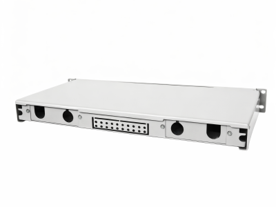 Оптический кросс выдвижной 19" на 24 SC/LC адаптеров