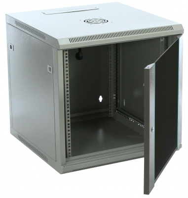 Шкаф телекоммуникационный 19 дюймов 12U 600x600мм настенный серый