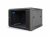 Шкаф 19" настенный 12U 600x600mm черный, дверь стекло, без вентилятора