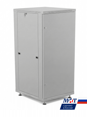 Шкаф телекоммуникационный напольный ШТН 19" МИТ-22.60.80.CMM дверь перед металл зад.металл (корпус 1мм)