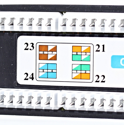 Патч-панель WT-2178C-KR-CAT.6, 24 порта RJ-45